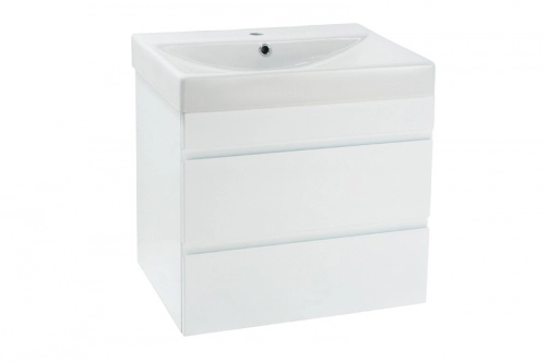 Mueble Vanitory de Colgar Minda Stella 60 Cm 3 Ag Con Mesada LSC060