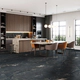 Porcelanato Alberdi 80x80 akros black pul 1°