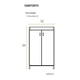 Mueble Schneider Eco sin mesada 50cm blanco