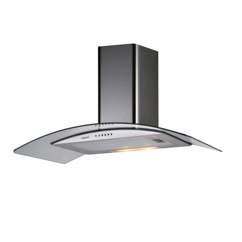 Campana de pared Cata C glass 60 cm acero inox 2853