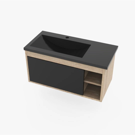 Vanitory Solaris Mars negro/roble 1 AG VMARS-NG/M