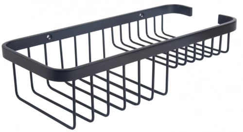 Jaboner/portashampoo 2 niveles negro 270x120x50