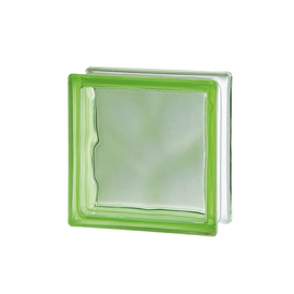 Ladrillo de vidrio Vitroblock Nube verde claro 19x19 50200