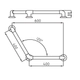 Barral Ferrum traful angular de apoyo ESP-BR-009-BL