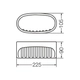 Jabonera Ferrum fix blanca AFX-JB-026-BL