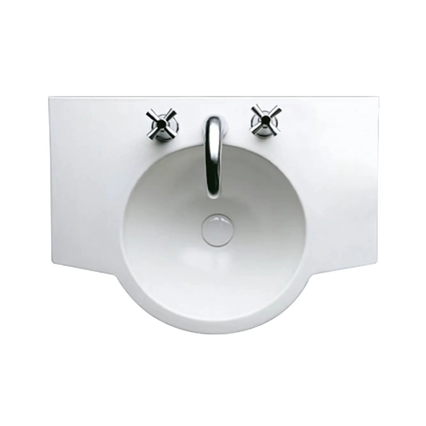 Bacha de baño Ferrum marina 65cm 3AG blanco MAR-MS-301-BL