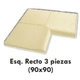 Piso Atermico Lanik 90x90 Esq.recto 3 pz crema 6931