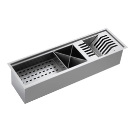 Barra escurridora 60x18.5 Mi Pileta acero 304 cromo BS60