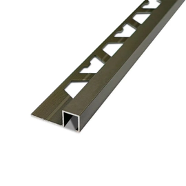 Guardacanto aluminio quadra Atrim 10X10MM 2,5MTS olivo 3425B