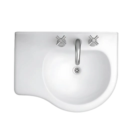 Bacha de lavatorio Ferrum 65 cm avignon 3 ag blanca AVI-MS-008-BL