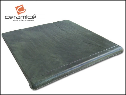 Escalon cementicio Lanik con nariz verde matizado 5106