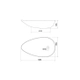 Bacha De Apoyar Peirano Ovalada 58x35.5x10.6 BCH08