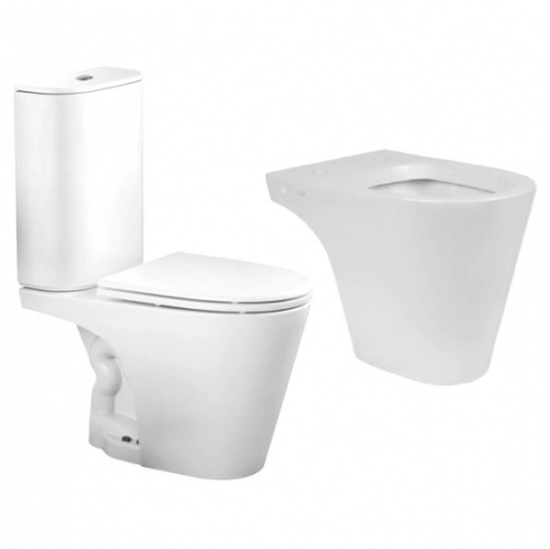 Combo de baño Ferrum Marina Inodoro Largo Tapa Bidet 3 Ag