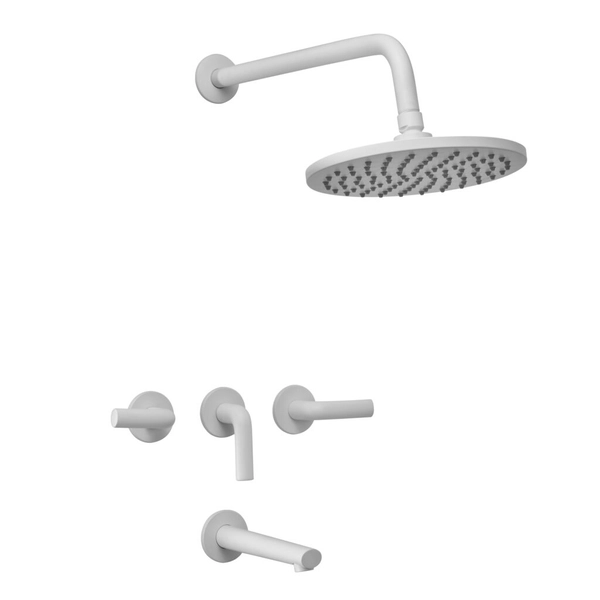 Griferia ducha c/transf. Peirano Live white 80-199B