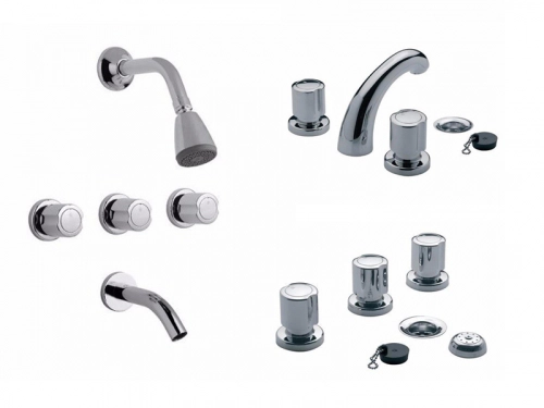 Griferia Baño Completa Fv Allegro 15 Ducha Lavatorio Bidet