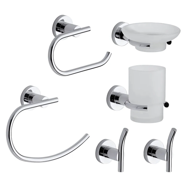 Accesorios de baño FV libby kit de 6 piezas 0179.06/39-CR