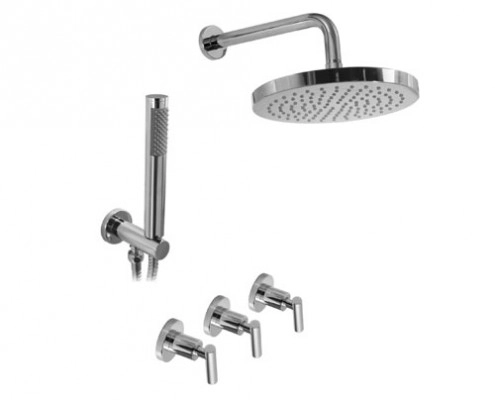 Griferia ducha c/transf duchad Hidromet Sun lever 4553