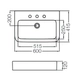Bacha de baño Ferrum trento 3AG blanco TRE-MS-301-BL