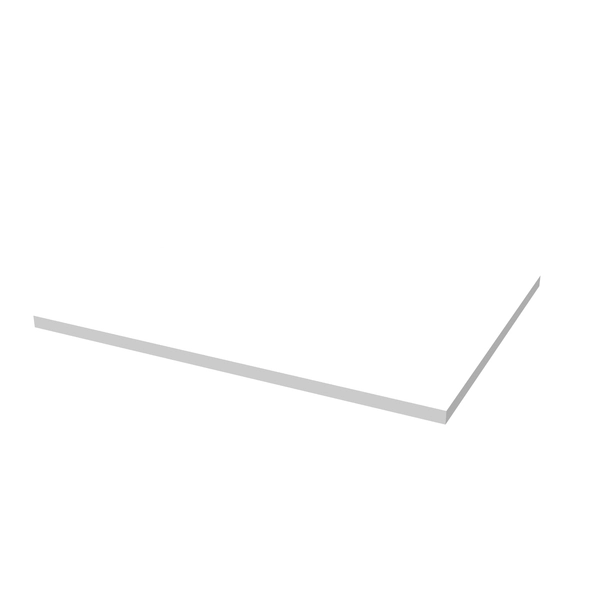 Tapa vanitory Schneider 60cm sin agujeros blanca M60PVCBC