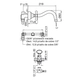 Grifería de lavatorio FV malena de pared 0203/16-CCC