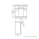 Vanitory Ferrum Limoges conjunto 85cm bco YML83 B