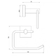 Accesorio baño Fv Portarrollo Melody 167/28