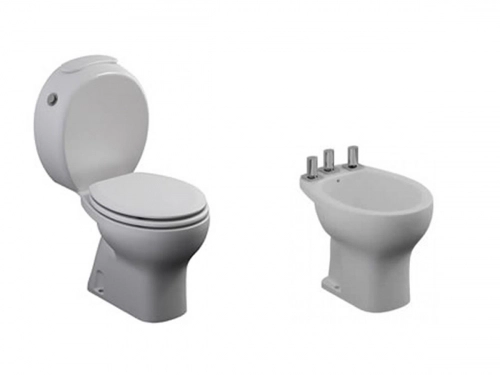 Juego Baño Ferrum Atuel Inodoro Largo Bidet Deposito+asiento