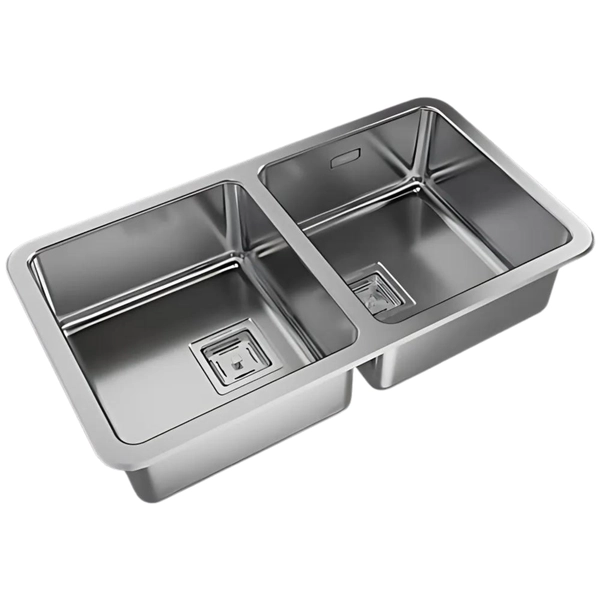 Bacha de cocina Johnson 77.5x43.5x17.5 doble quadra Q76A