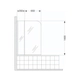 Mampara de baño Ferrum 100x140 2 paños KHI-MP-042-BL