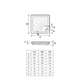 Receptaculo ducha Ferrum 70x70 Acero Porcelanizado RCH-RC-006-BL