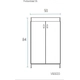 Vanitory con Mesada Eco Schneider 50 con mesada