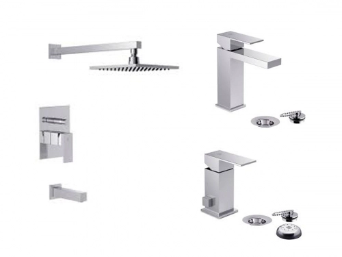 Griferia Baño Fv Dominic Ducha Lavatorio Bidet&