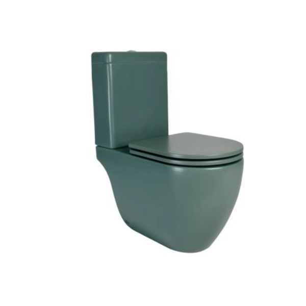 Inodoro largo Ferrum Fontana verde oliva FON-IN-250-VO