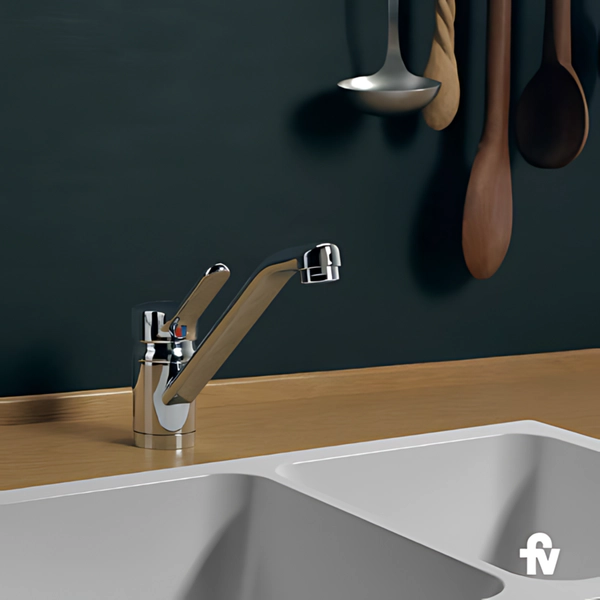 Grifería de cocina Fv monocomando swing cromo 0411.01/90-CR