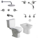 Juego de baño Completo Ferrum Bari+Griferia Lever P Triumph