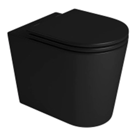 Inodoro corto Deca Link Negro mate LZA-02394-BID