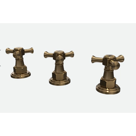 Griferia De Bidet 3 Ag Antique Cruz Bronce Viejo Andez 0700.40