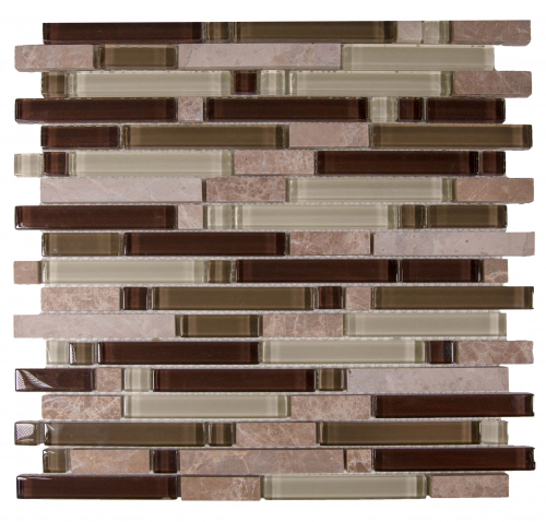 Arren Malla 30x30 Modelo Random 1108 Mix Marmol y Vidrio