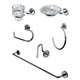 Accesorio baño Hidromet Kit De 6 Piezas Jet Cromo