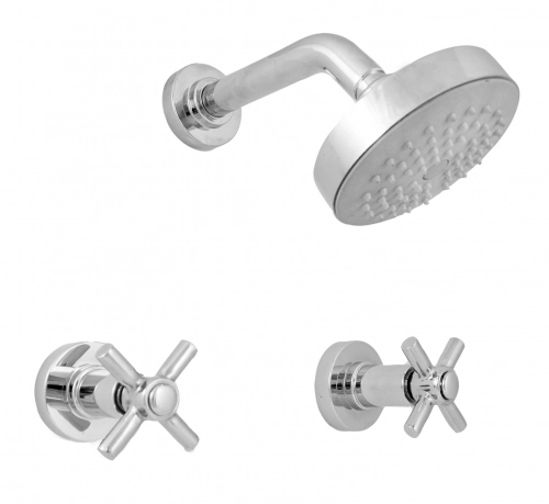 Griferia de ducha Aquor Trento dos llaves cr LTR118