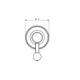 Percha Simple Robinet Raye Niquel Mate 46017004
