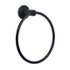 Accesorio de baño Ottone Toallero Aro Basic negro mate