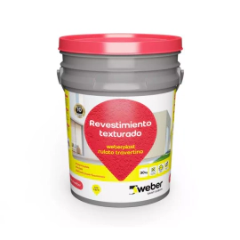 Revestimiento WeberPlast Rulato Travertino fino gris plomo 30 kgs 93-1305