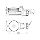 Desague Roca Neo Daiquiri 90mm slim R012503610