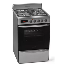 Cocina Longvie Multigas 60cm c/grill electrico Acero inox 21601XT