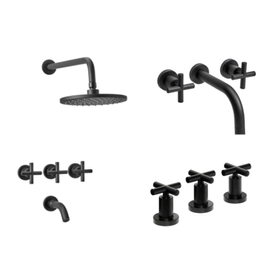 Combo Griferia Completa Peirano Black Velvet