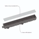 Desague Ideal Lineal Encastrable ABS 60 cm rejilla paralela acero inox 12115