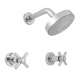 Griferia de ducha Aquor Trento dos llaves cr LTR118