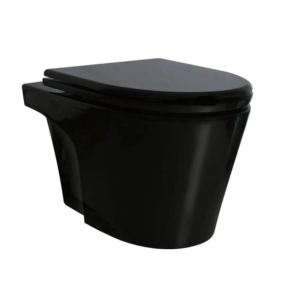 Inodoro Ferrum marina corto de colgar negro MAR-IN-009-NE