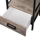 Mueble iron 50 roble Campi vintage con mesada blanca 1 agujero